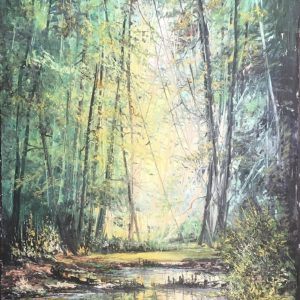 Marsh Bank, 140 x 80 cm (1995) oil on canvas