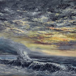 Greetings to the heavens, 80 x 190 cm (1997) oil on canvas