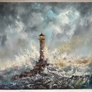 Rough Sea I, 87 x 87 cm (2023) oil on canvas