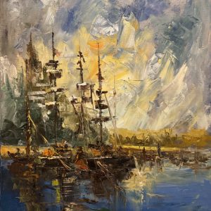 Wannsee Inspiration No. 3, 70 x 50 cm (2025) oil on canvas