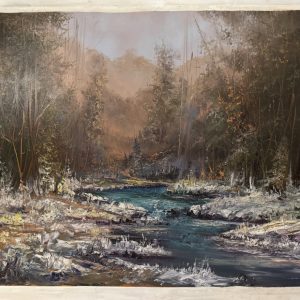 Snow in autumn, 100 x 138 cm (2024) oil on canvas