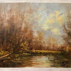 Autumn in a thousand colours, 92 x 140 cm (2024) oil on canvas