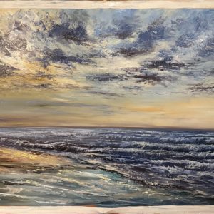 the sea, 90 x 140 cm (2024) oil on canvas