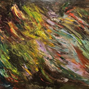 The secret of colours, 100 x 150 cm (2025) oil on canvas