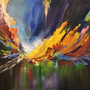 The creation of light, 100 x 150 cm (2025) oil on canvas