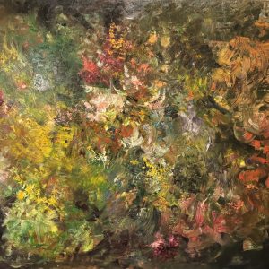 Color mixing cycle, 107 x 153 cm (2025), oil on canvas