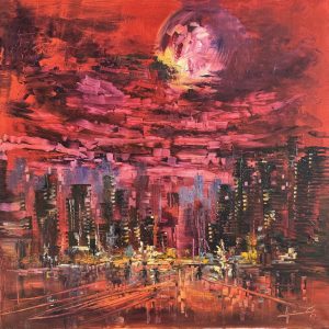 The path, 80 x 80 cm (2025), oil on canvas